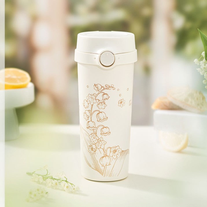Starbucks tumbler China 2023 Lily of the Valley Online Stainless steel thermos cup 473ml Starbucks loveinstarbucks
