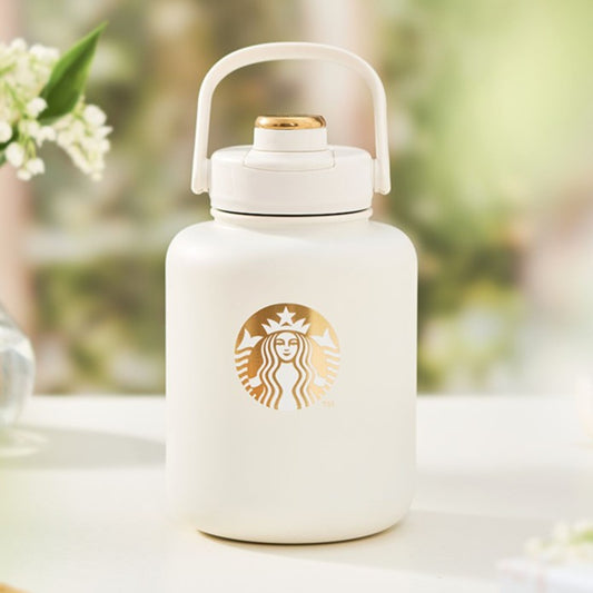 Starbucks tumbler China 2023 Lily of the Valley Online Double stainless steel kettle 880ml Starbucks loveinstarbucks