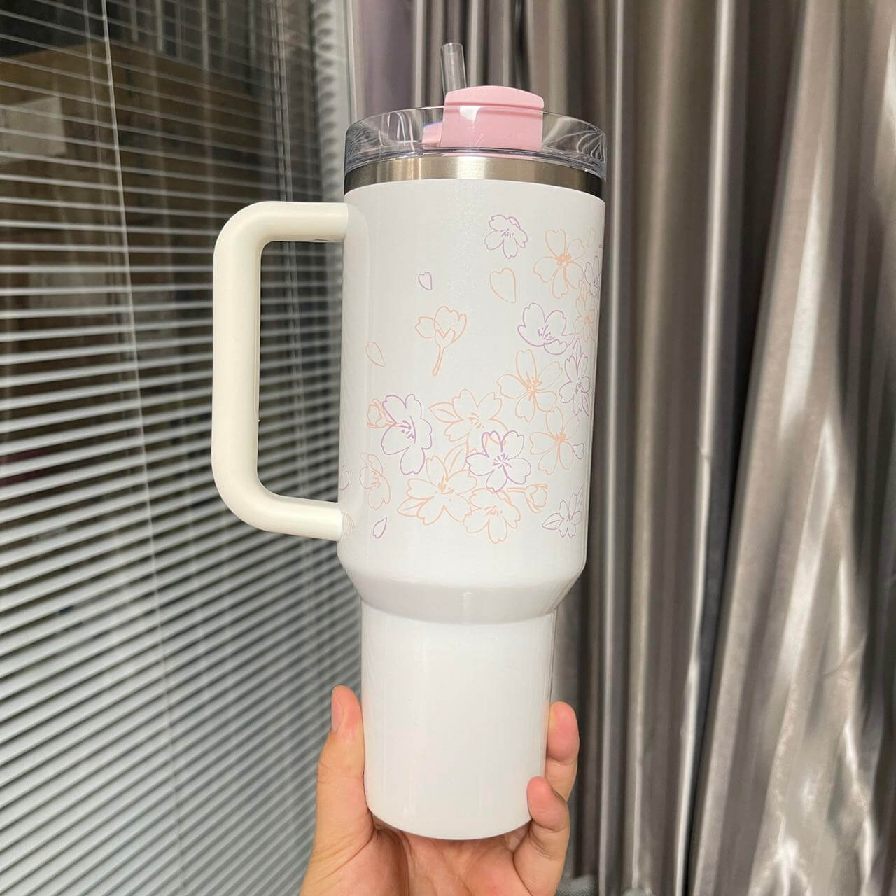 Starbucks Stanley 2024 Philippines Cream Sakura stainless steel cup 40oz loveinstarbucks loveinstarbucks