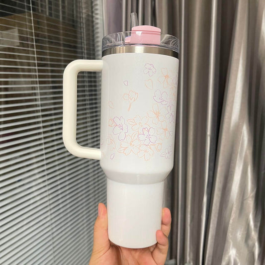 Starbucks Stanley 2024 Philippines Cream Sakura stainless steel cup 40oz loveinstarbucks loveinstarbucks