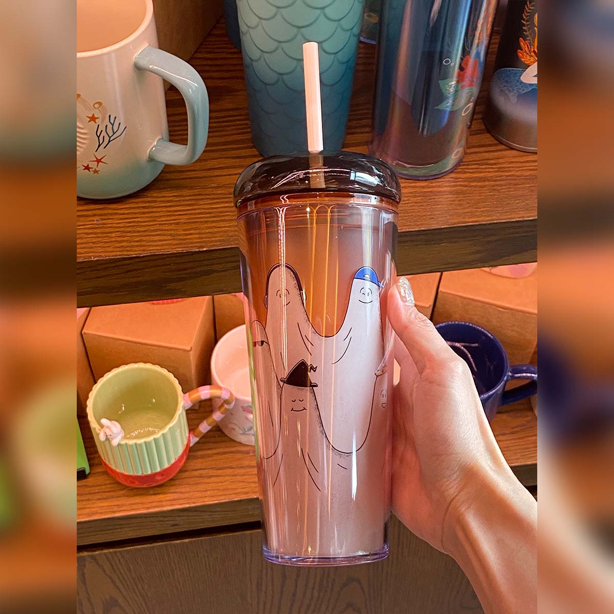 Starbucks Taiwan 2023 Halloween Fashion Elf Straw Plastic Cup Starbucks loveinstarbucks