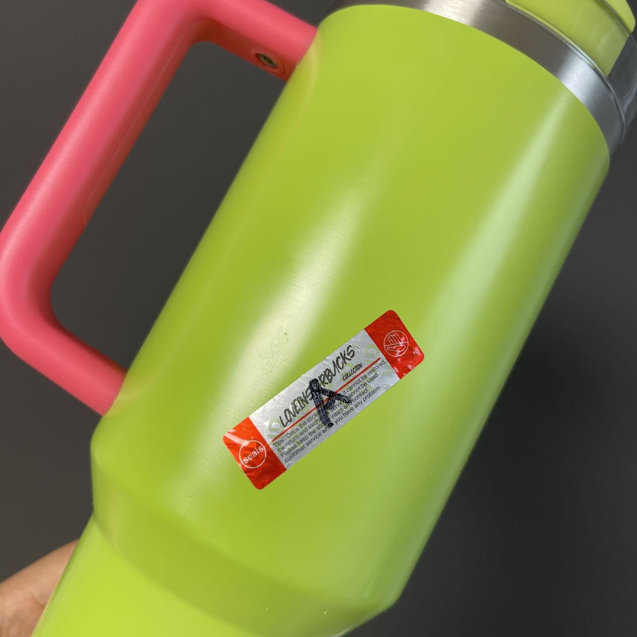 Flaw Starbucks Music Carnival Green Stanley stainless steels cup 40oz without original box Starbucks loveinstarbucks