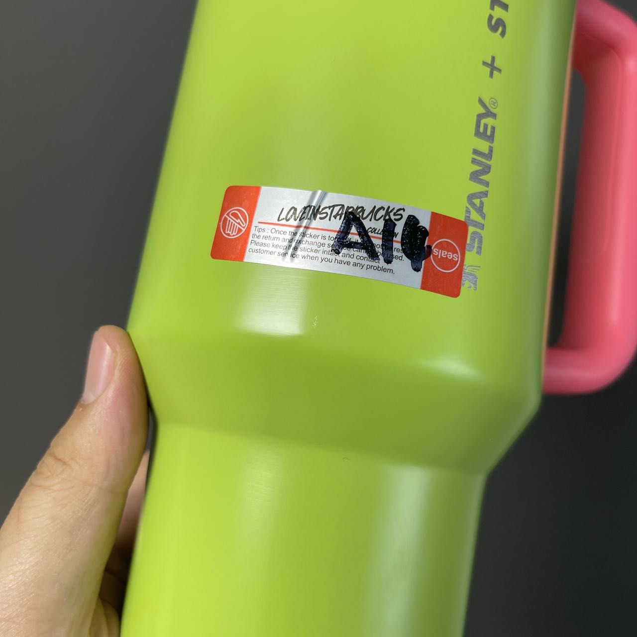 Flaw Starbucks Music Carnival Green Stanley stainless steels cup 40oz without original box Starbucks loveinstarbucks