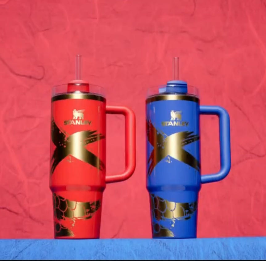 Stanley China Snake Lunar new year Stainless steel cup 30oz -China version always have clear lid and straw Stanley loveinstarbucks