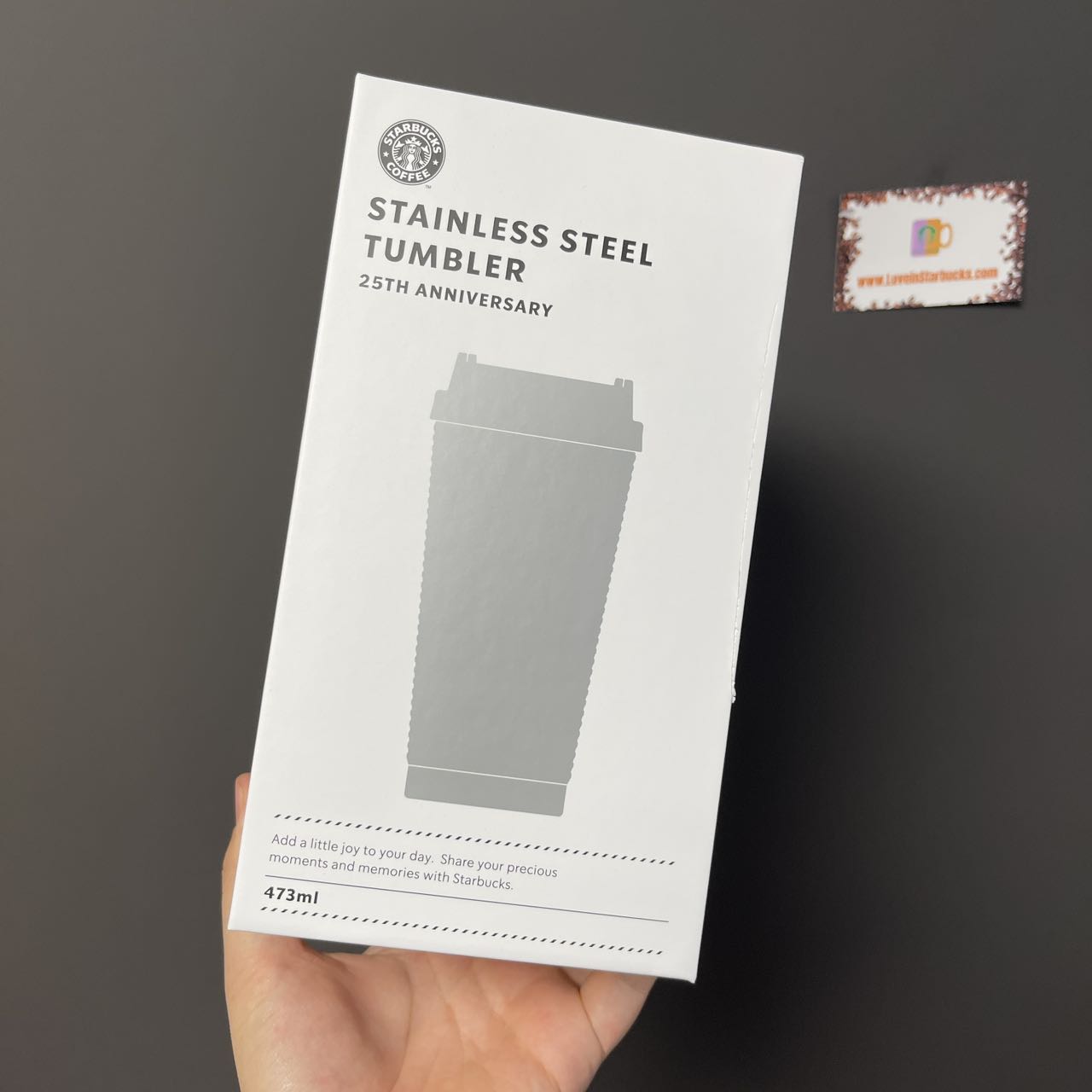 Starbucks Korea 2024 25th Anniversary black Rhinestone Stainless steel cup 473ml Starbucks loveinstarbucks