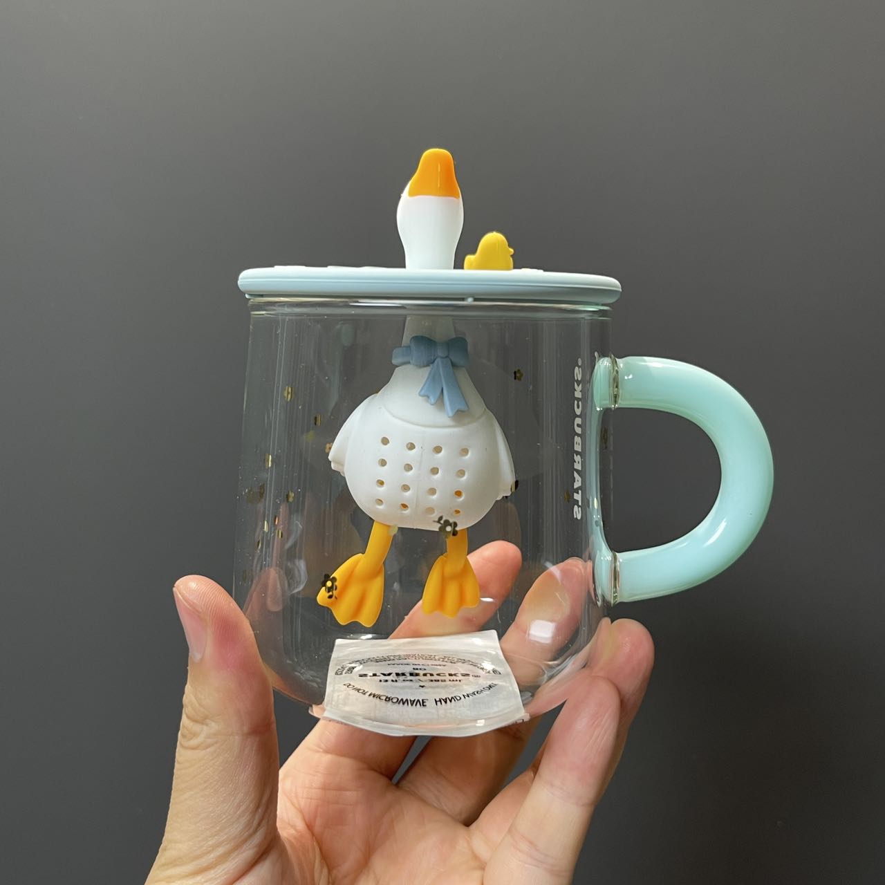 Starbucks Korea 2024 spring series Little duck glass 355ml Starbucks loveinstarbucks