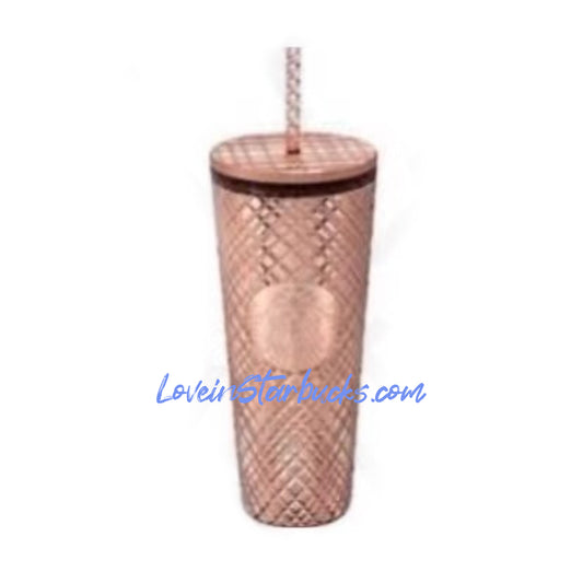 Starbucks Taiwan 2023 Christmas 1st series Metallic gold jeweled straw cold cup 24oz Starbucks loveinstarbucks
