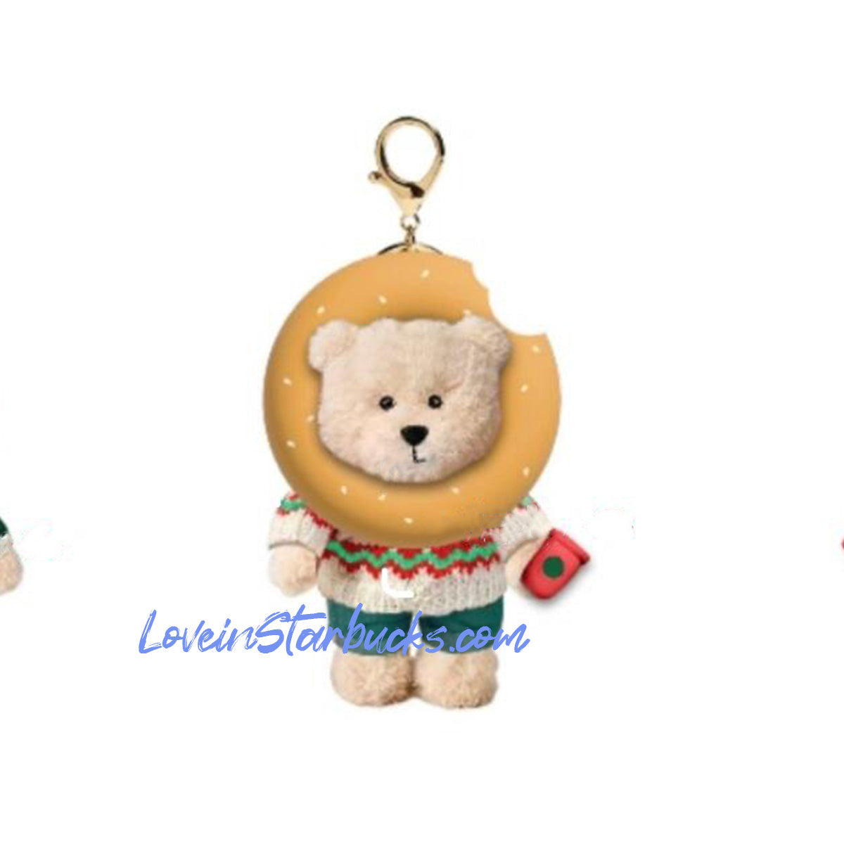 Starbucks China Christmas Keychain - clothes can be DIY Starbucks loveinstarbucks