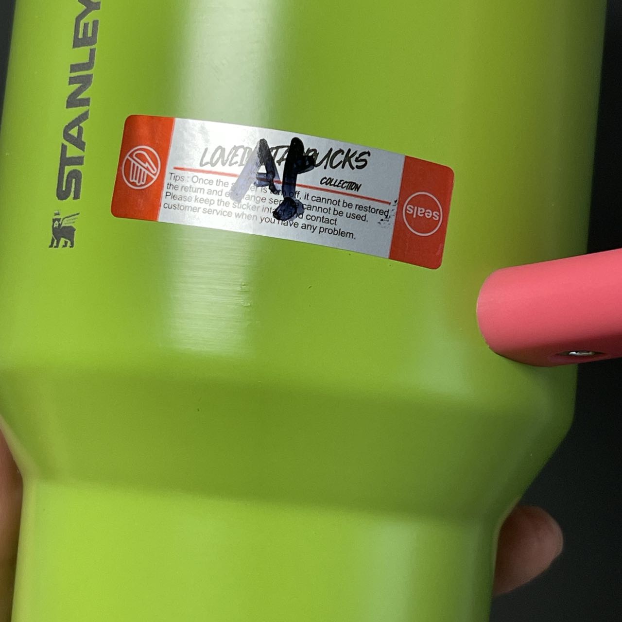 Flaw Starbucks Music Carnival Green Stanley stainless steels cup 40oz without original box Starbucks loveinstarbucks