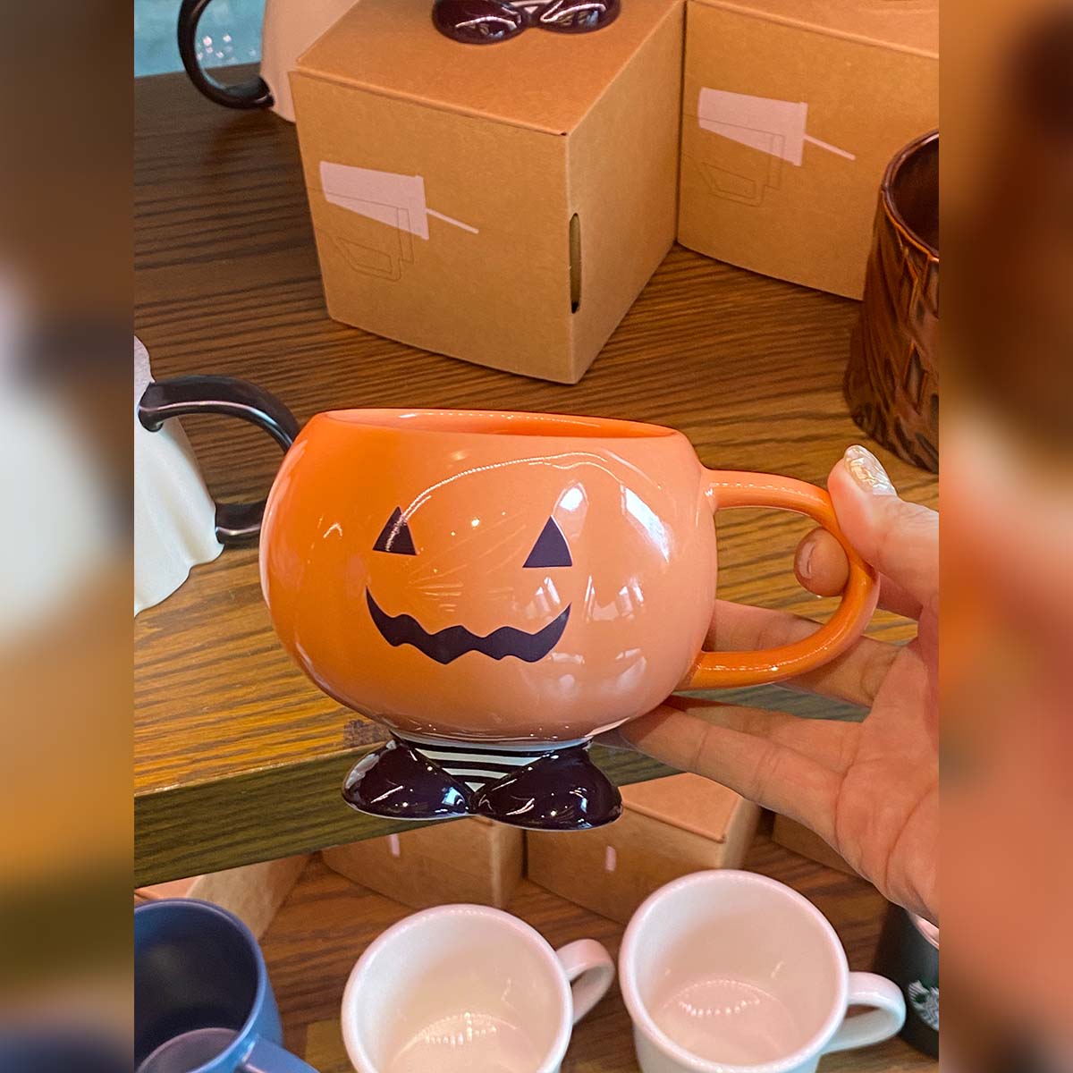 Starbucks Taiwan 2023 Halloween Pumpkin Mug Starbucks loveinstarbucks