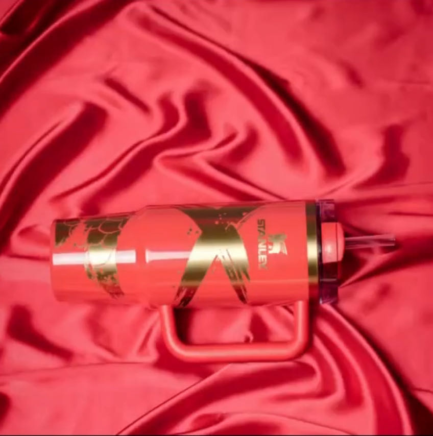 Stanley China Snake Lunar new year Stainless steel cup 30oz -China version always have clear lid and straw Stanley loveinstarbucks