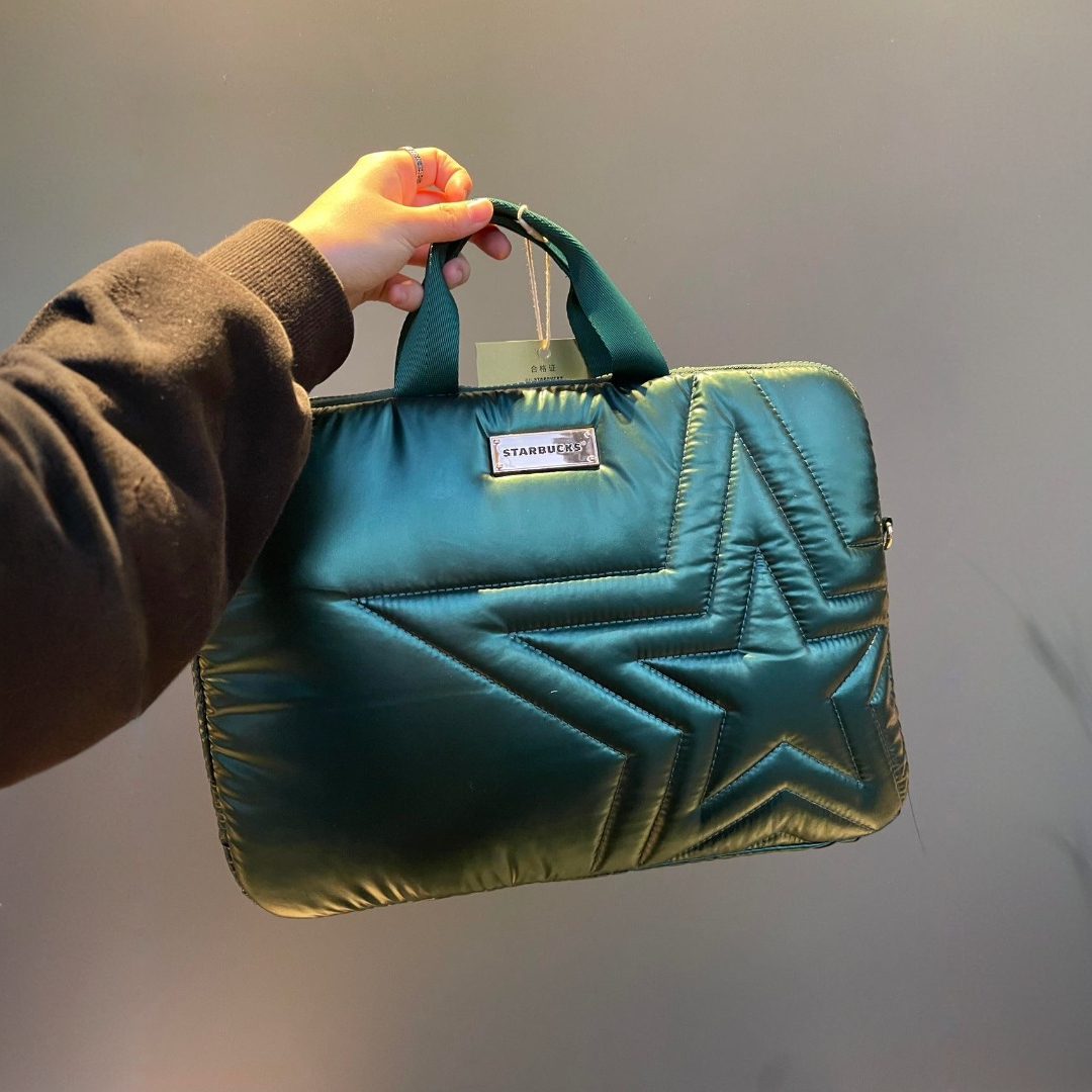 Starbucks China 2024 cloud bag series green Computer Bag Starbucks loveinstarbucks