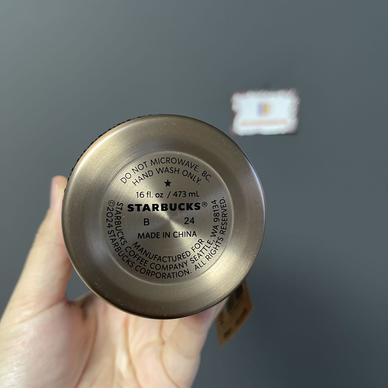 Starbucks Korea 2024 25th Anniversary black Rhinestone Stainless steel cup 473ml Starbucks loveinstarbucks