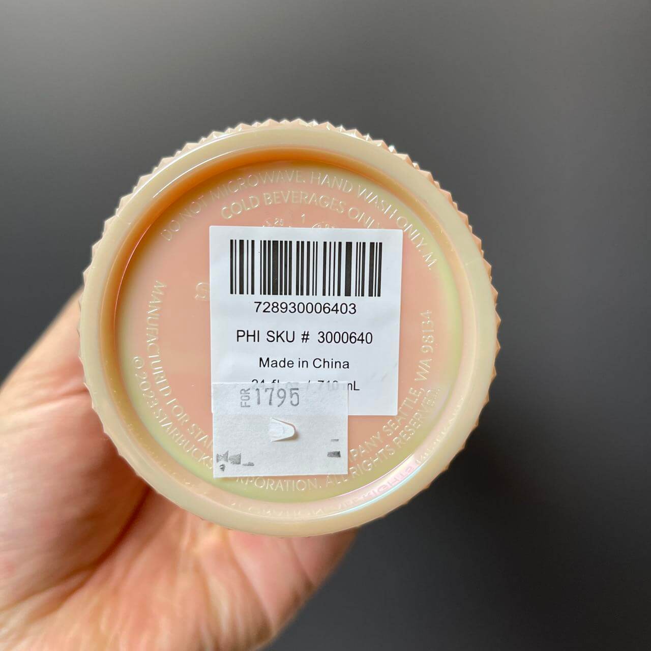 Starbucks Philippines 2024 peach blossom studded straw Cold Cup 24oz loveinstarbucks loveinstarbucks