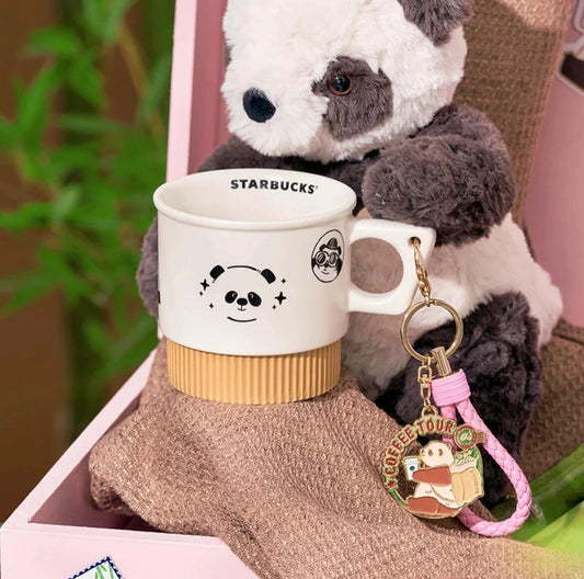 Starbucks China Traveling Panda online collection mug 355ml coming with keychain Starbucks loveinstarbucks