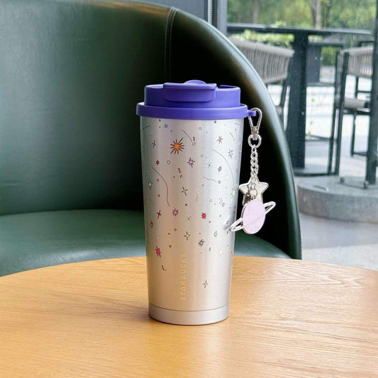 Starbucks China 2024 Summer Night Sky Series Double Spout Stainless Steel Cup 480ml Starbucks loveinstarbucks