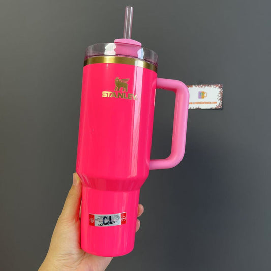 flaw #C1 Stanley 2024 PINK PARADE stainless steel cup 40oz