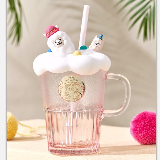 Starbucks China 2024 online Alpaca series glass 400ml Starbucks loveinstarbucks