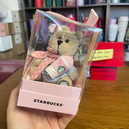 Starbucks pink bear keychain -read details