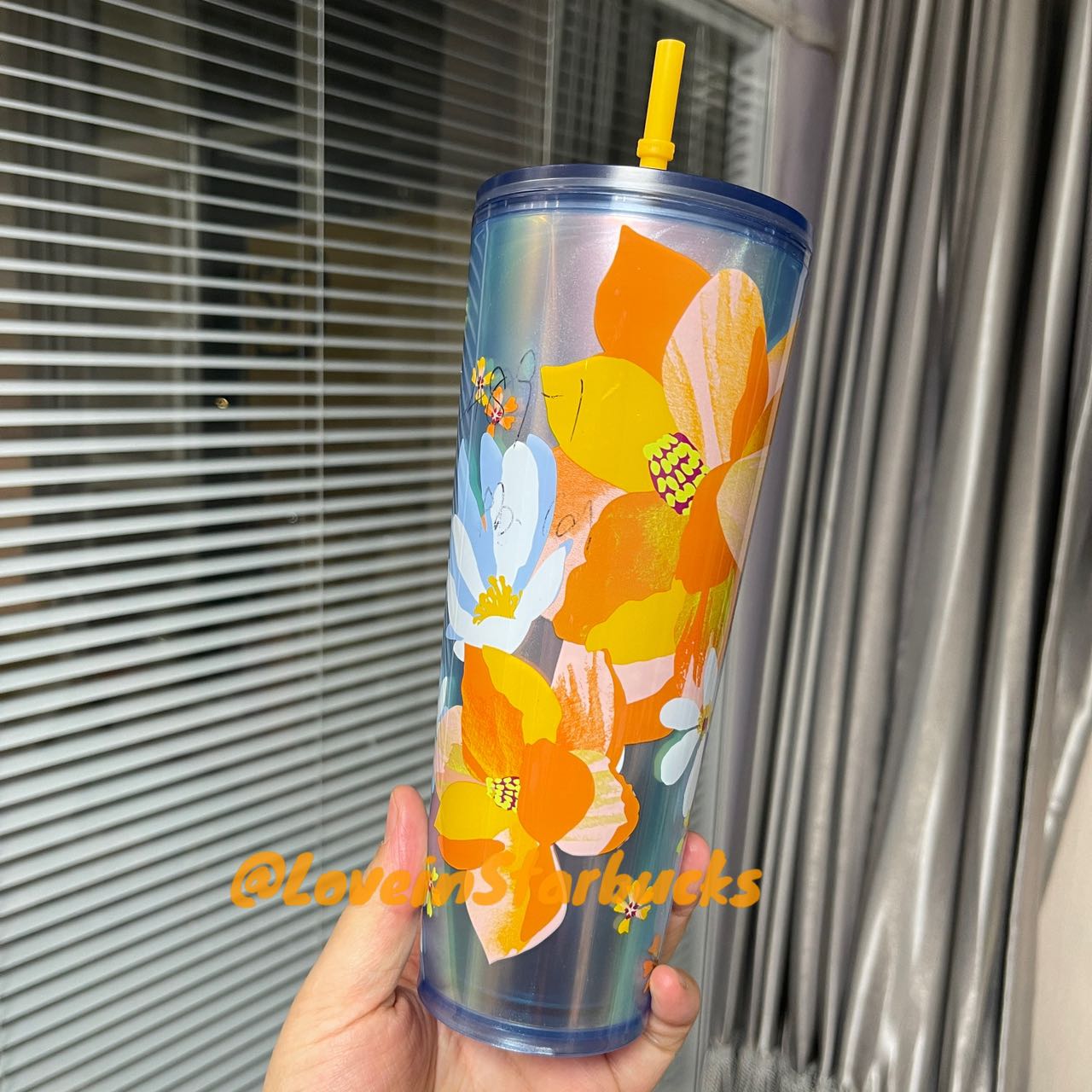 Starbucks yellow flower Venti cup loveinstarbucks loveinstarbucks