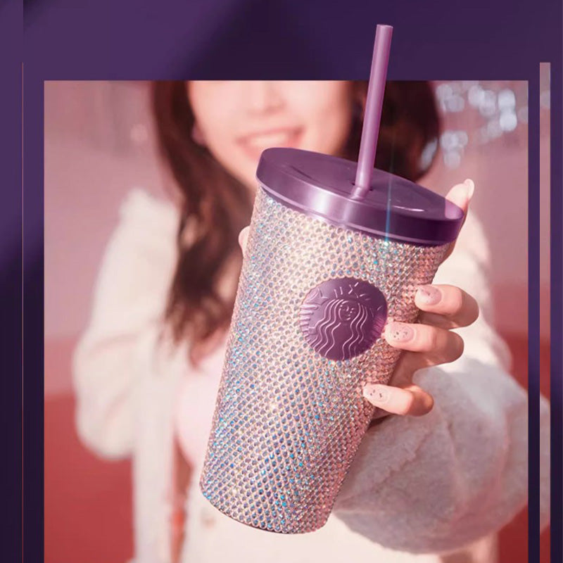 Starbucks China 2023 pink rhinestones cup Without bag loveinstarbucks loveinstarbucks
