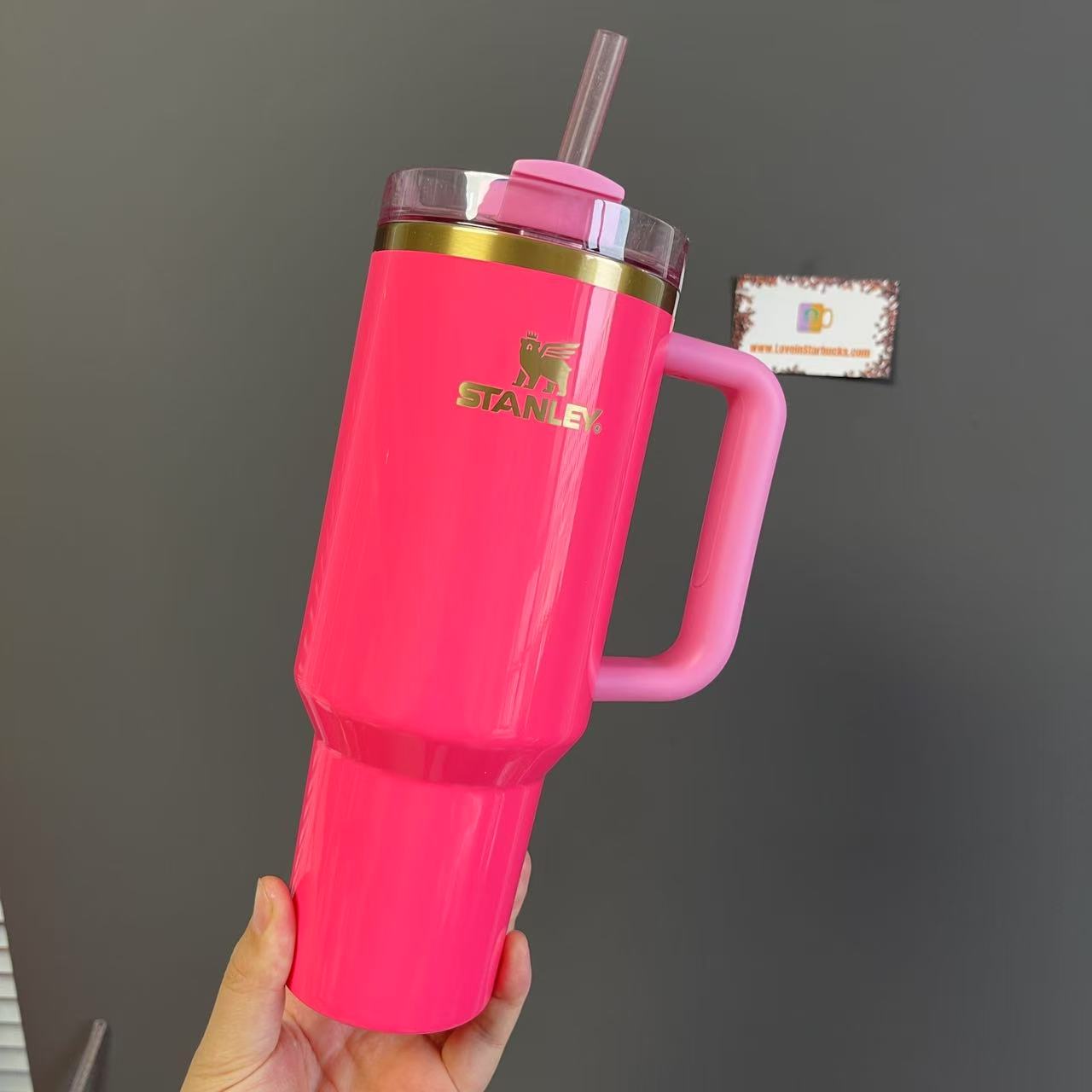 flaw #C2 Stanley 2024 PINK PARADE stainless steel cup 40oz