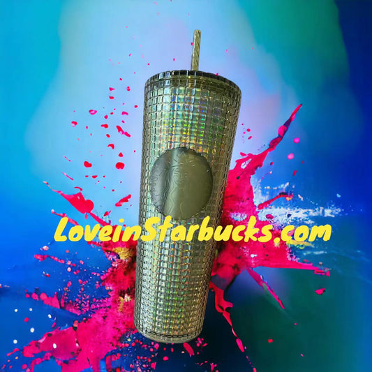 Starbucks Taiwan 2023 Protecting Marine Series green unicorn cold water straw gird cup 24oz Starbucks loveinstarbucks
