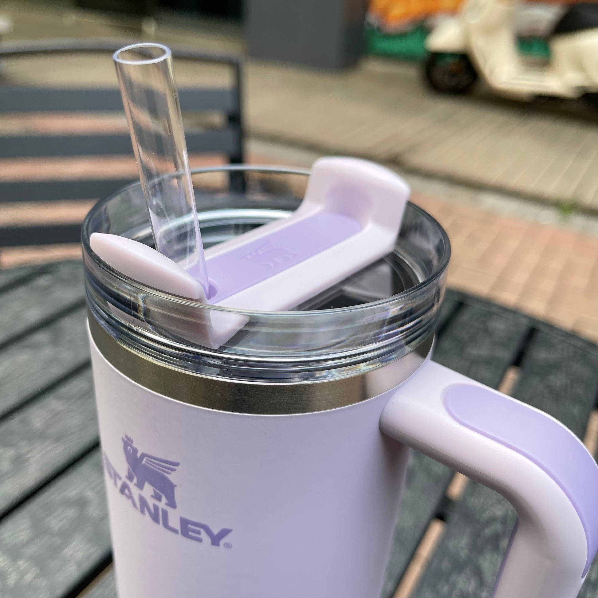 Stanley tumbler China Orchid soft matte stainless steel straw cup 30oz Starbucks loveinstarbucks