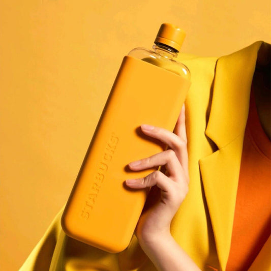 Starbucks China 2024 Dopamine2 Series Yellow plastic bottle with soft cover 490ml Starbucks loveinstarbucks
