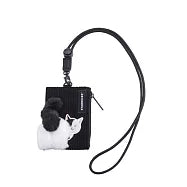 Starbucks Taiwan 2026 Summer Season1 Series Black and White Cat ID Holder