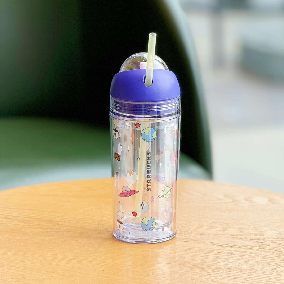 Starbucks China 2024 Summer Night Sky Series Plastic straw cup 355ml Starbucks loveinstarbucks