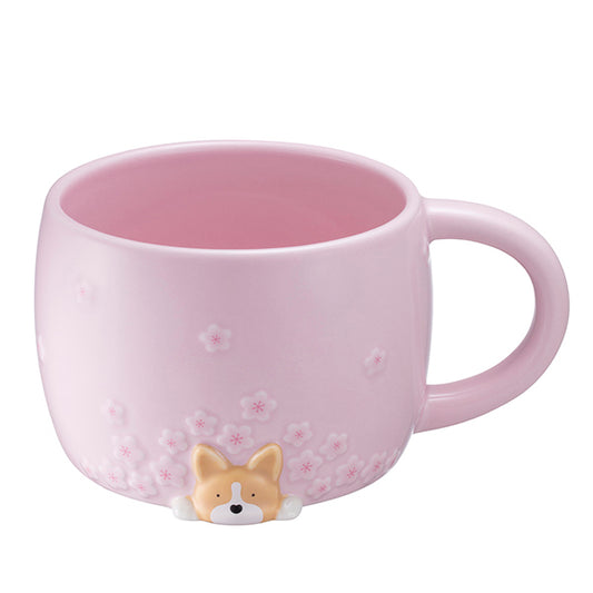 Starbucks Asia 2026 Sakura series Corgi Mug 414ml