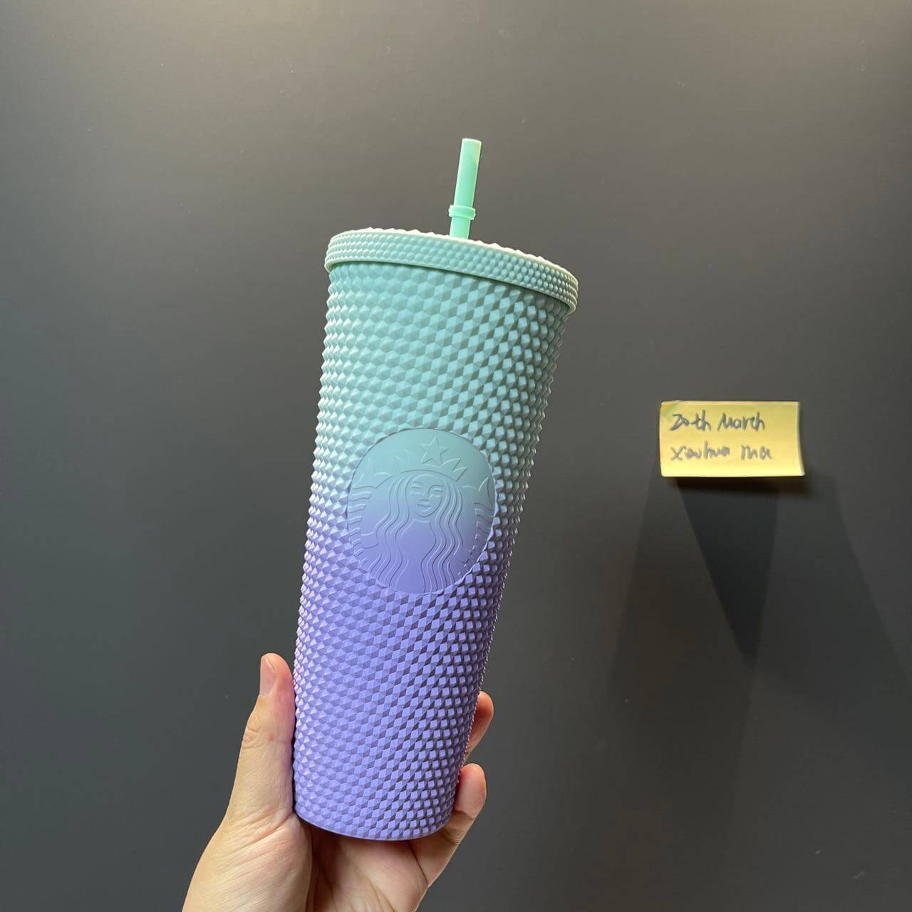 Clearance Starbucks Taiwan purple cyan studded cup loveinstarbucks loveinstarbucks