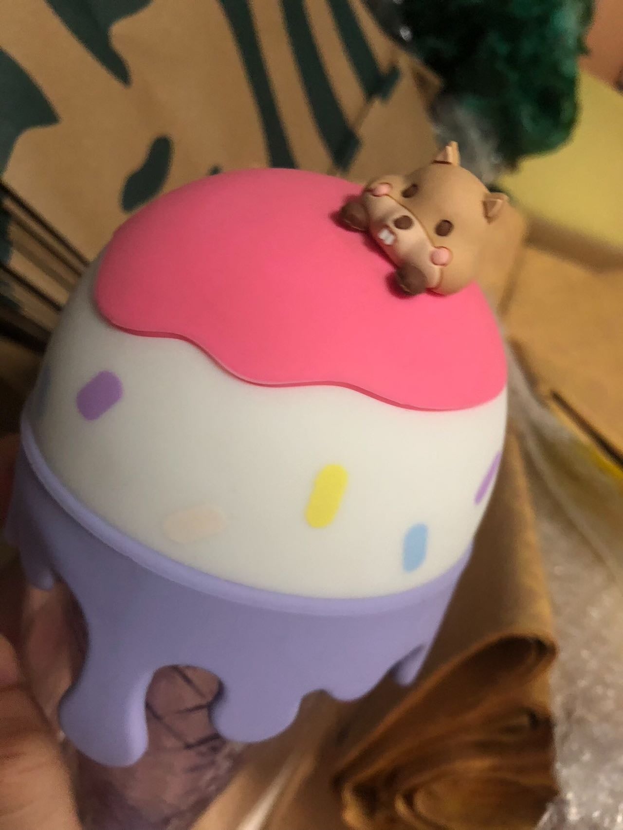 Starbucks China 2019 Strawberry Cone Glass Cup 152ml Starbucks loveinstarbucks