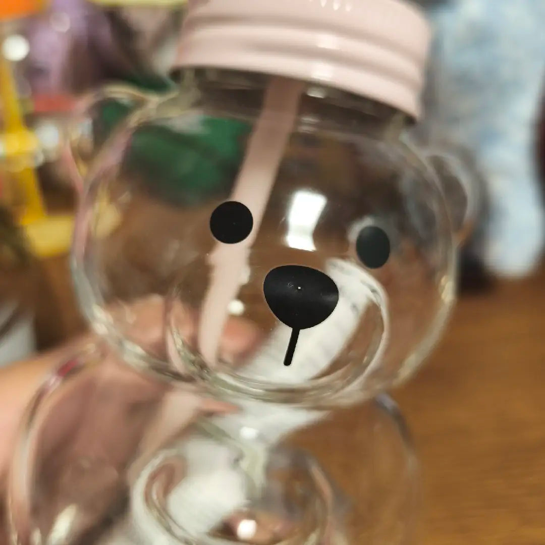 Starbucks Penguin Glass and Strawberry Glass with a tiny flaw - two glasses