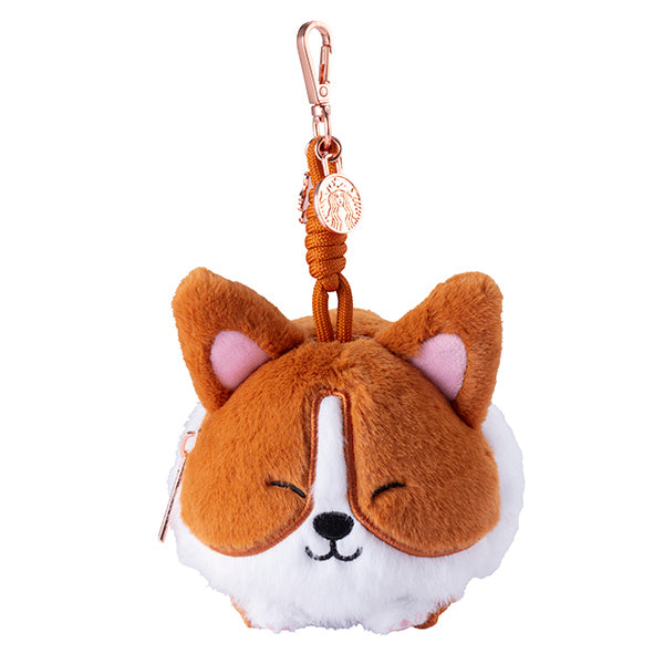 Starbucks Taiwan 2026 Sakura series Corgi coin purse