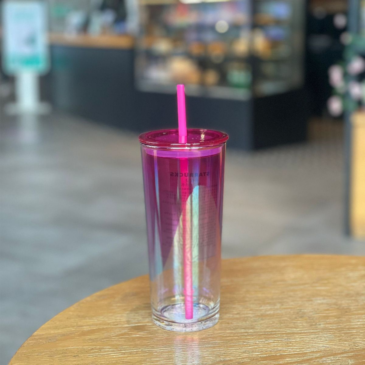 Starbucks China 2024 Dopamine Series pink glass 532ml Starbucks loveinstarbucks