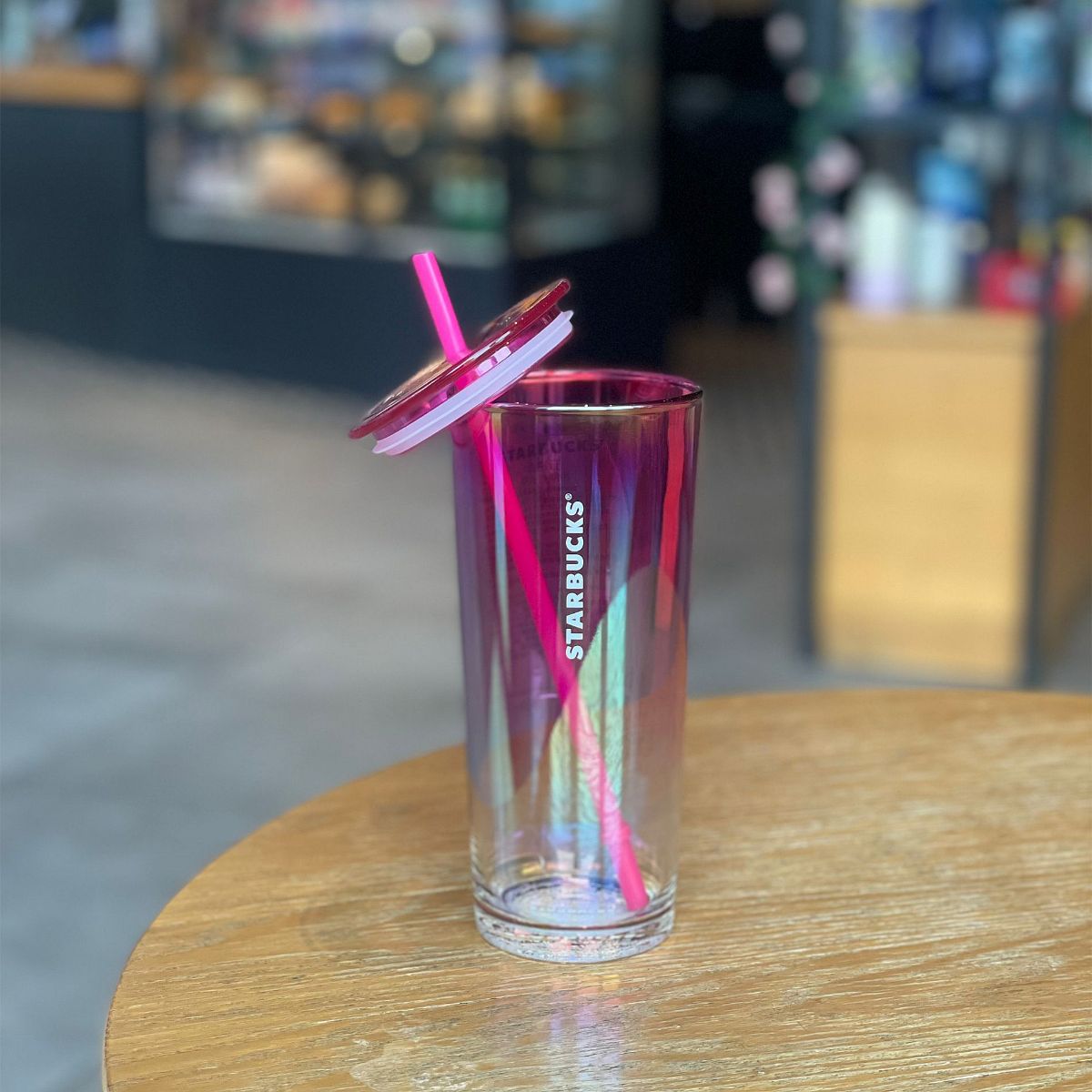 Starbucks China 2024 Dopamine Series pink glass 532ml Starbucks loveinstarbucks