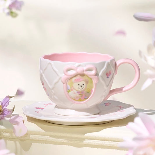 Starbucks China 2025 Garden Dance series pink mug set 310ml