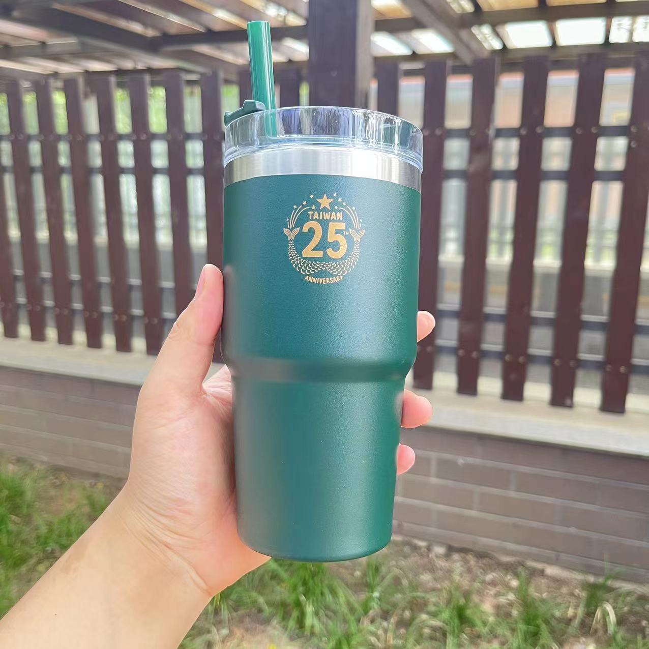 Starbucks X Stanley Taiwan 2023 25th anniversary Stainless steel straw cup 20oz Starbucks loveinstarbucks