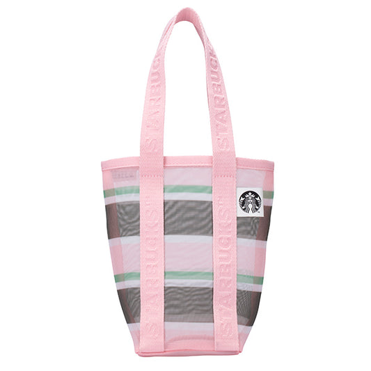 Starbucks Taiwan 2026 Sakura series Spring Stripe Single Cup Bag