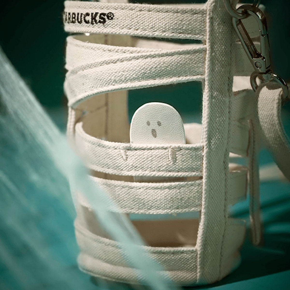 Starbucks China 2024 Halloween Green Ghost online Double mouthed stainless steel cup 365ml starbucks loveinstarbucks