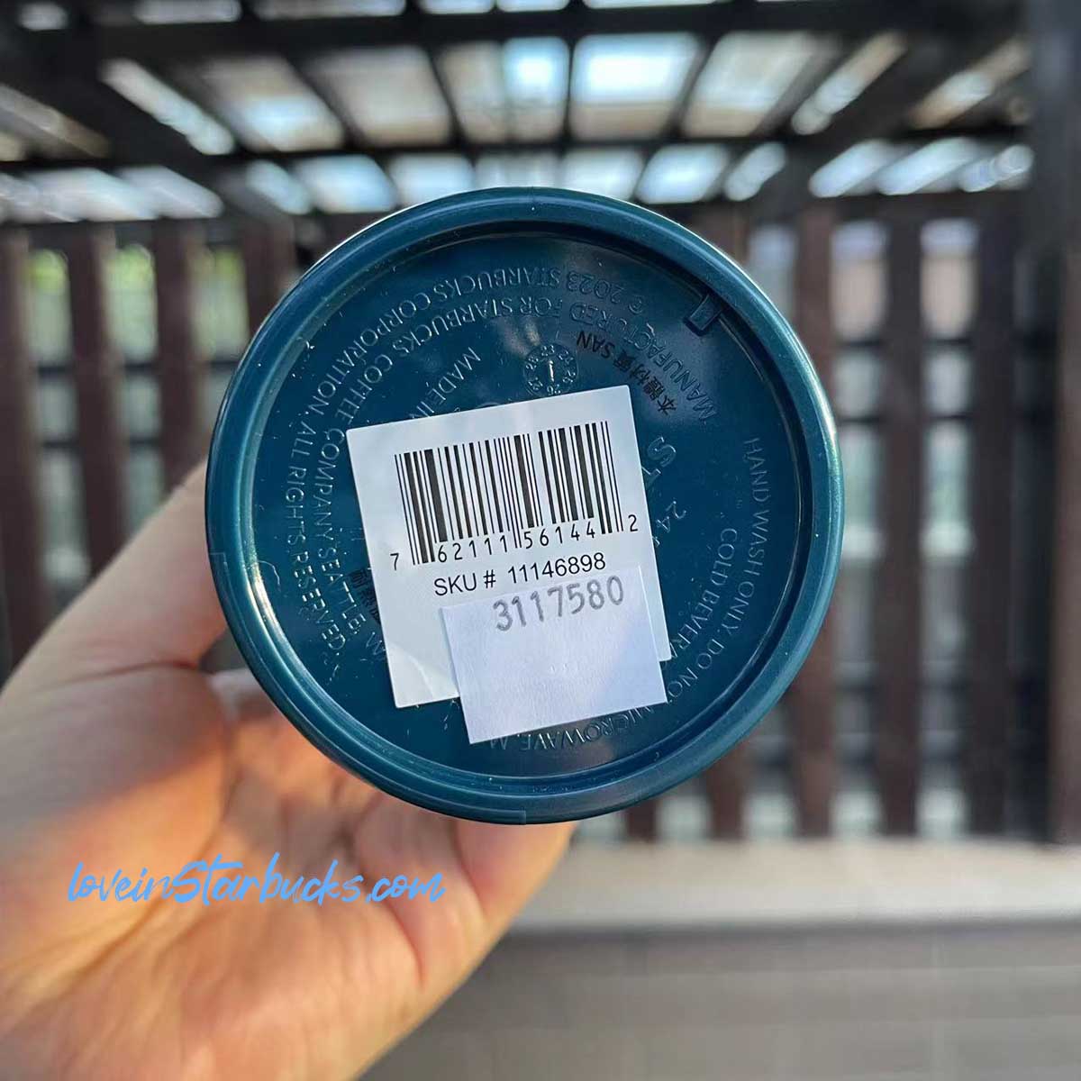 Starbucks Taiwan/Hong Kong 2023 dark blue scale/shell straw cold cup 24oz Starbucks loveinstarbucks