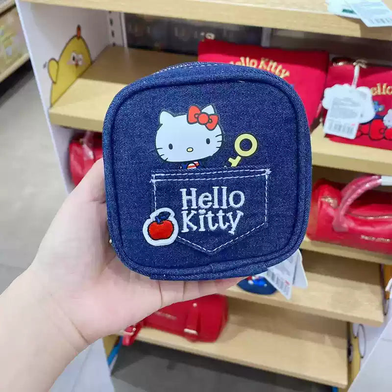 Hello Kitty x MINISO co-brand blue storage bag MINISO loveinstarbucks