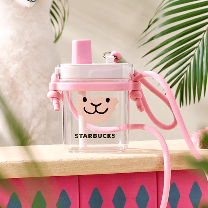 Starbucks China 2024 online Alpaca series pink plastic cup 740ml Starbucks loveinstarbucks