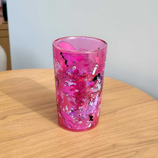 Starbucks China x VIVIENNE TAM co-brand series pink and red glass 350ml Starbucks loveinstarbucks