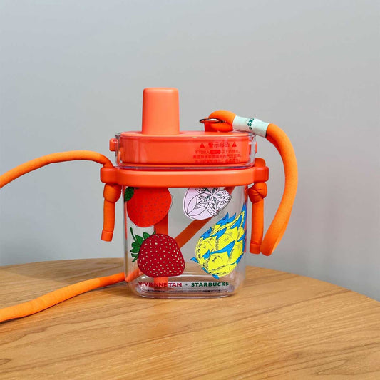 Starbucks China x VIVIENNE TAM co-brand series fruit plastic cold water straw cup 25oz Starbucks loveinstarbucks