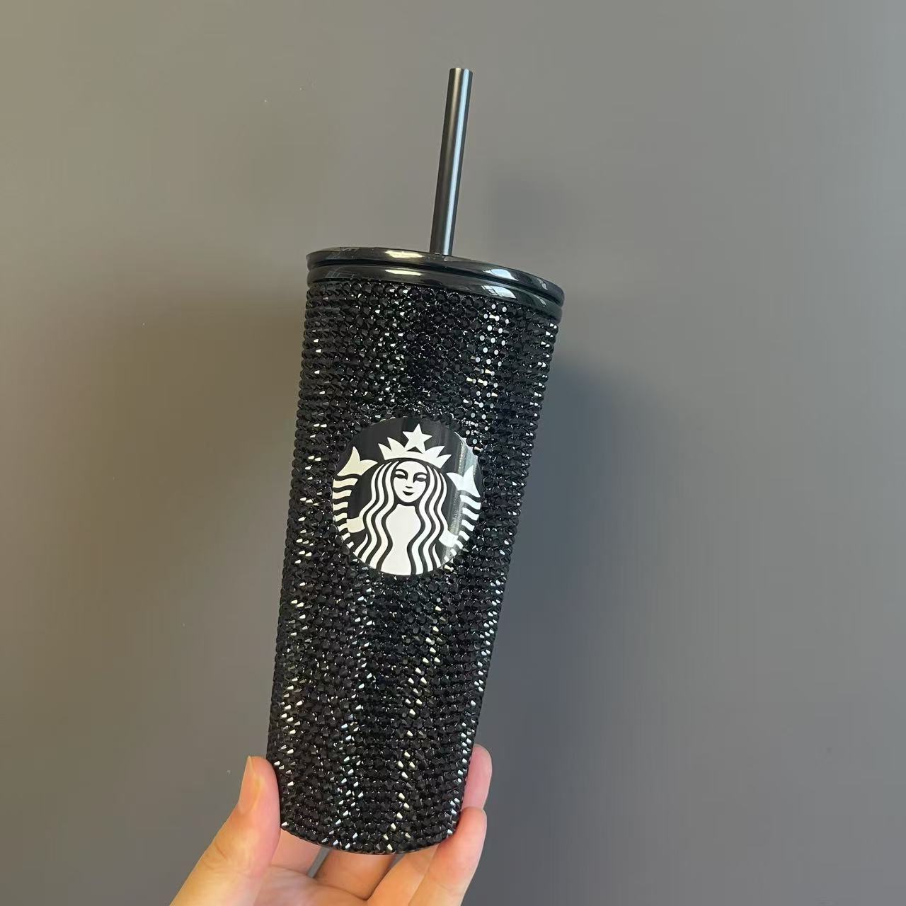box not  perfect - Starbucks Vietnam 2025 BLACK Rhinestones Stainless steel cup 16oz