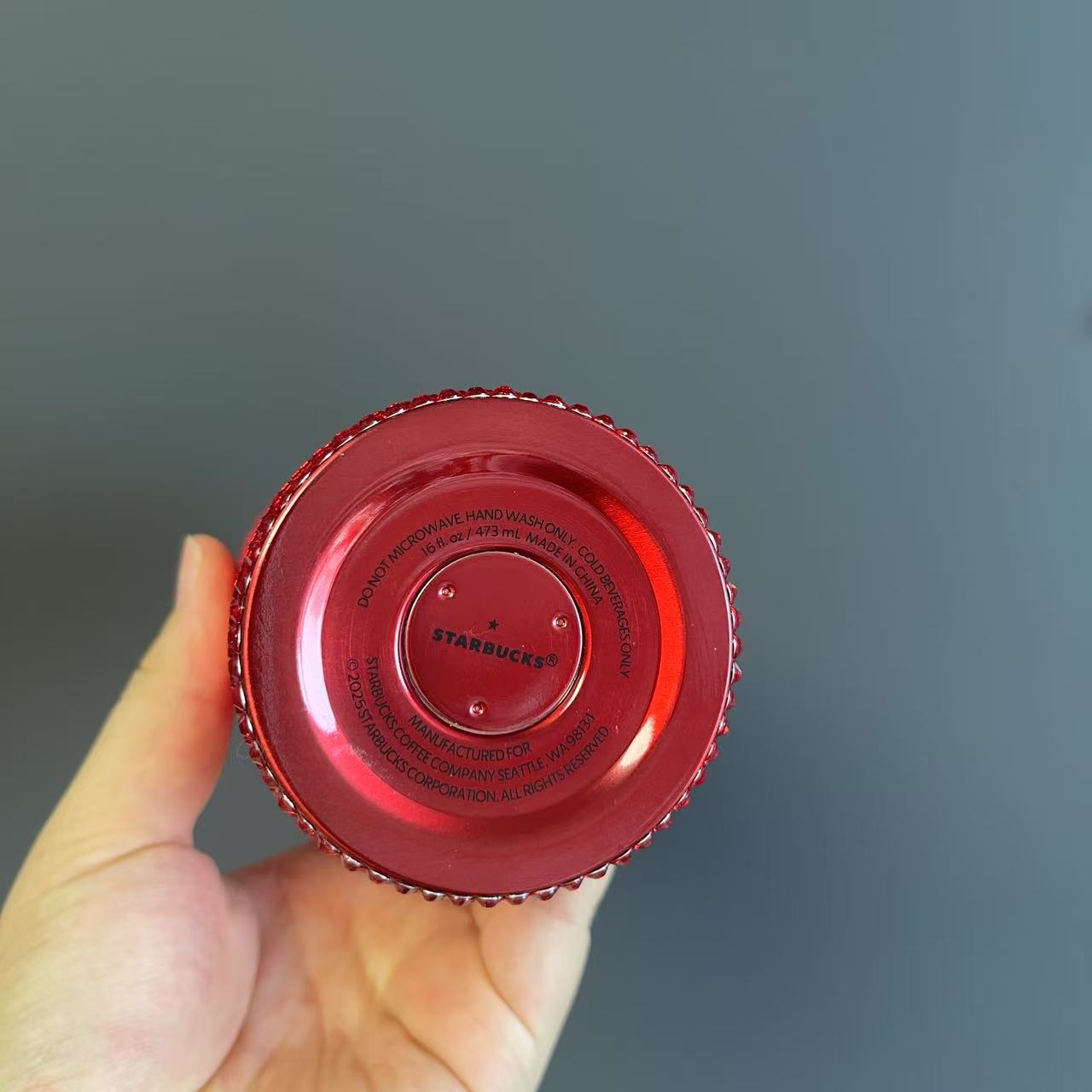 read details before order - Starbucks Thailand 2025 red rhinestones Stainless steel cup 16oz