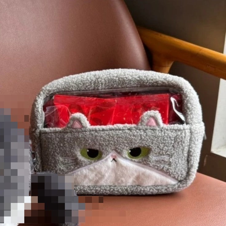 Starbucks Taiwan 2025 Christmas Party Series gray cat bag
